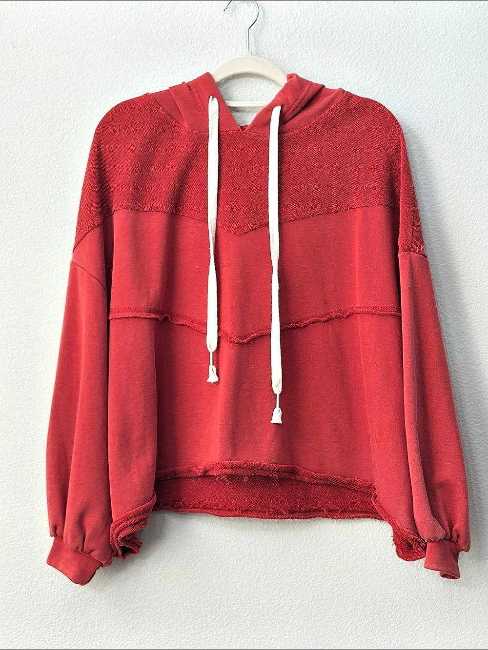 POL Rust Hooded Pullover Size Small